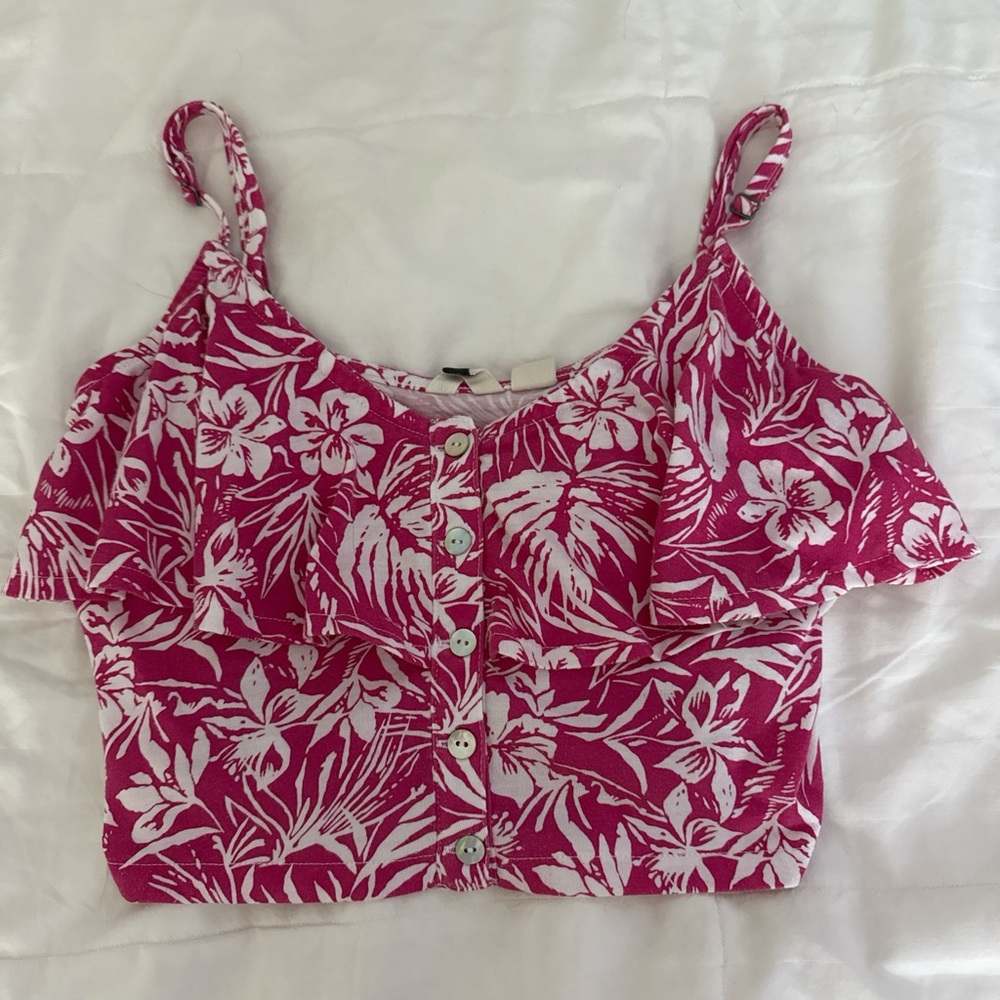 roxy floral pink women's top